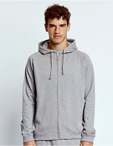 N-O63401-Unisex Hoodie With Hidden Zip